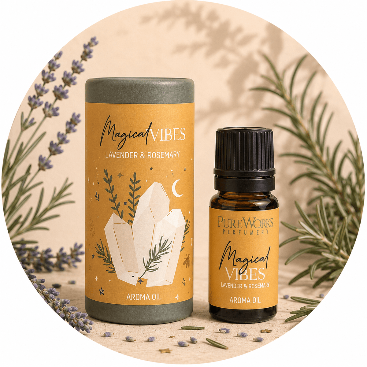 CELESTIAL MAGIC OLIO ESSENZIALE LAVANDA E ROSMARINO - Vibrazioni magiche - Clorophilla Shop