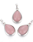 CIONDOLO GOCCIA IN RODOCROSITE - Guarigione emotiva, amore e gioia di vivere - Clorophilla Shop