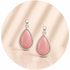 CIONDOLO GOCCIA IN RODOCROSITE - Guarigione emotiva, amore e gioia di vivere - Clorophilla Shop