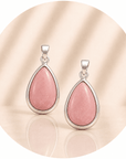 CIONDOLO GOCCIA IN RODOCROSITE - Guarigione emotiva, amore e gioia di vivere - Clorophilla Shop