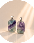 CIONDOLO IN FLUORITE BURATTATA - Chiarezza mentale, concentrazione e crescita personale - Clorophilla Shop