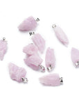 CIONDOLO IN KUNZITE GREZZA - Amore e guarigione emotiva - Clorophilla Shop