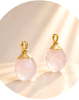 CIONDOLO IN QUARZO ROSA SFACCETTATO - Amore e armonia - Clorophilla Shop