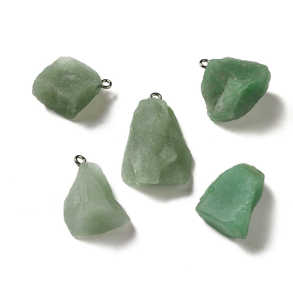 CIONDOLO IN QUARZO VERDE GREZZO - Benessere, equilibrio e rinnovamento - Clorophilla Shop