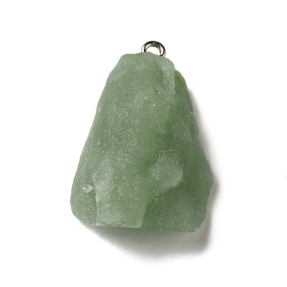 CIONDOLO IN QUARZO VERDE GREZZO - Benessere, equilibrio e rinnovamento - Clorophilla Shop