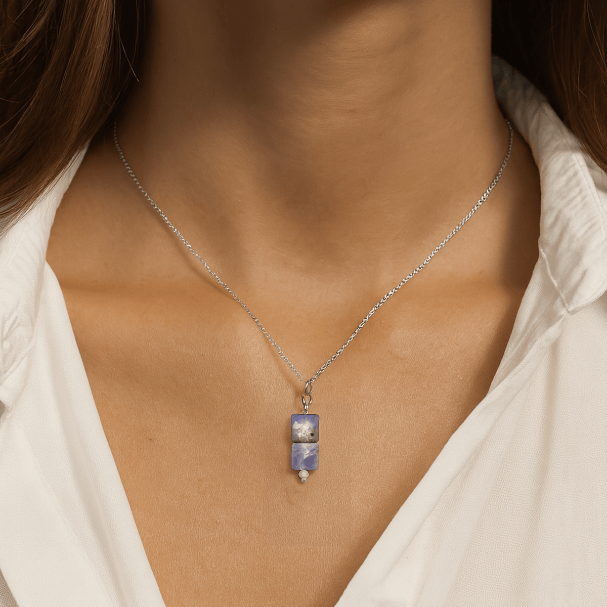 CIONDOLO IN TANZANITE SFACCETTATA - Trasformazione, crescita spirituale e intuizione - Clorophilla Shop