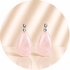 CIONDOLO LACRIMA IN QUARZO ROSA - Amore e armonia - Clorophilla Shop