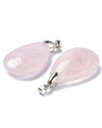 CIONDOLO LACRIMA IN QUARZO ROSA - Amore e armonia - Clorophilla Shop