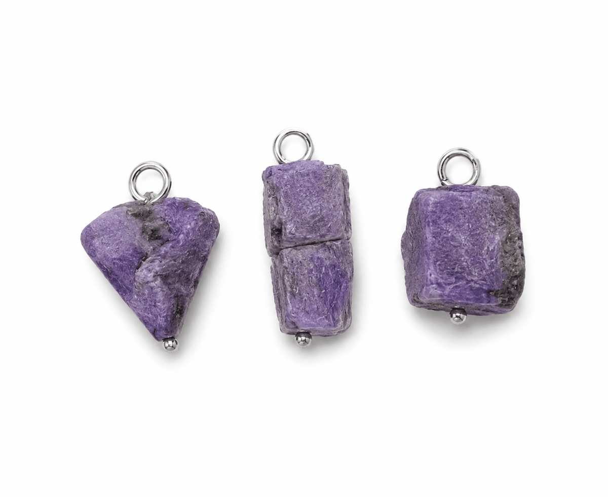 CIONDOLO MINI IN CHAORITE GREZZA – Trasformazione, forza interiore e serenità - Clorophilla Shop