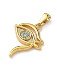 CIONDOLO OCCHIO DI HORUS CON STRASS - Protezione, intuizione e vigilanza - Clorophilla Shop