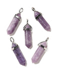 CIONDOLO PRISMA IN LEPIDOLITE - Calma, equilibrio emotivo e serenità - Clorophilla Shop