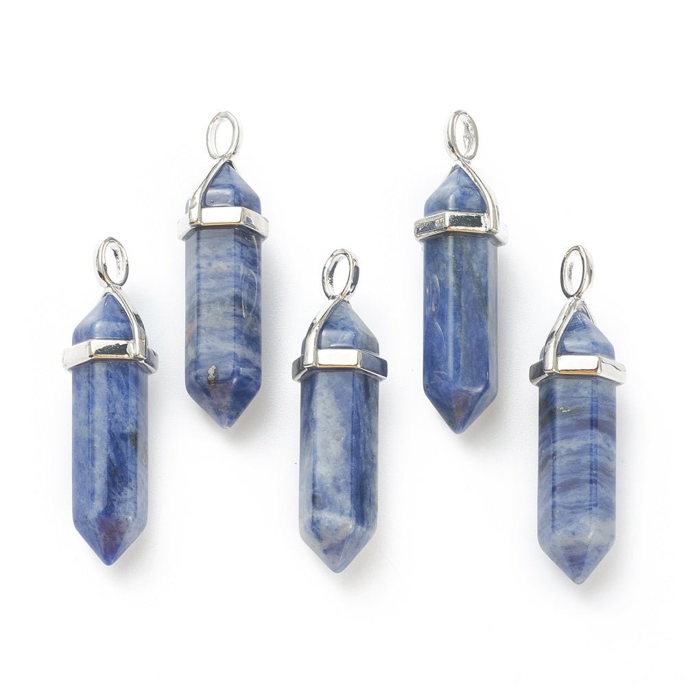 CIONDOLO PRISMA IN SODALITE - Calma mentale, chiarezza e comunicazione - Clorophilla Shop