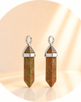 CIONDOLO PRISMA IN UNAKITE - Equilibrio emotivo, crescita personale e rinnovamento - Clorophilla Shop