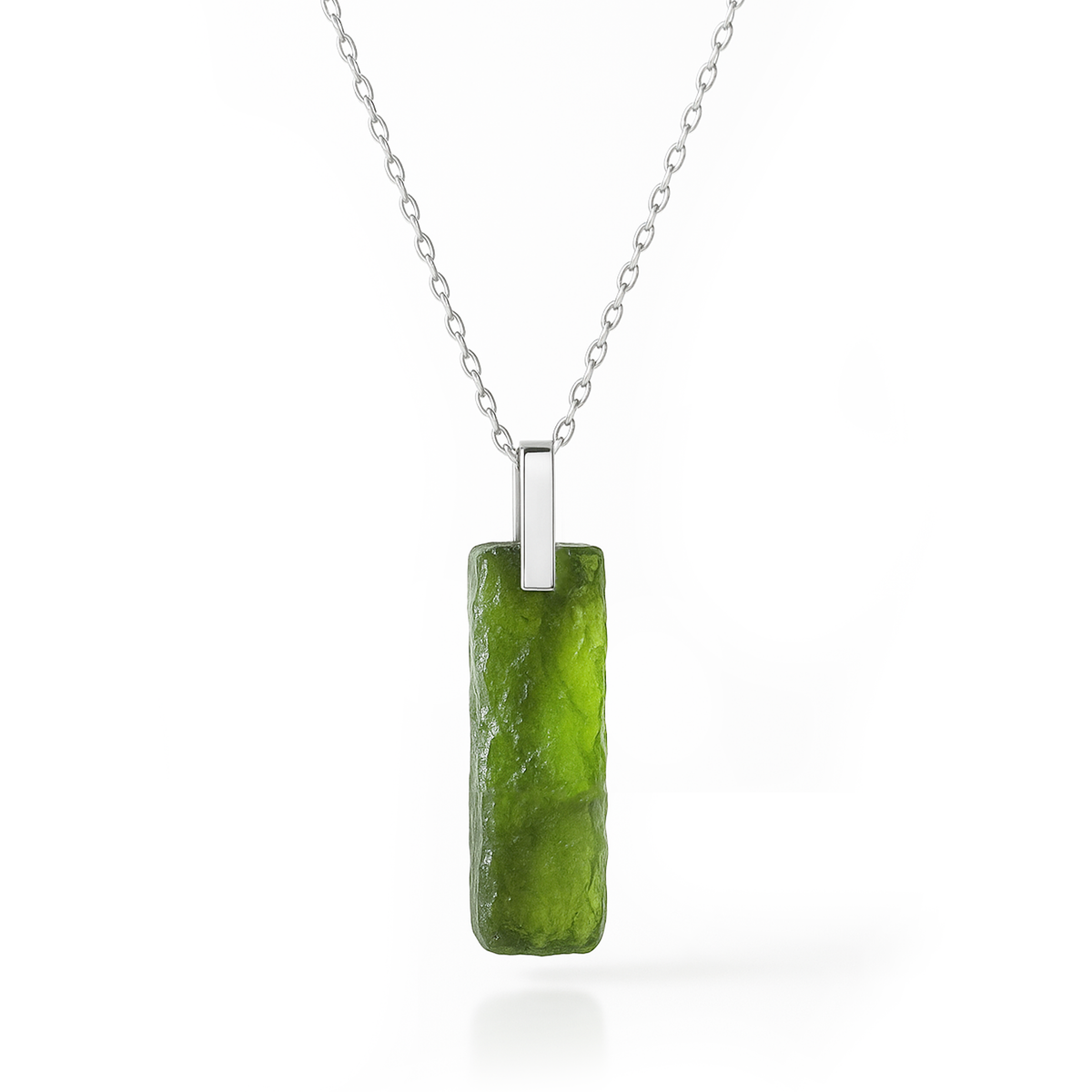 COLLANA CON MOLDAVITE NATURALE - Confezione Regalo, garanzia | Scopri su Clorophilla Shop