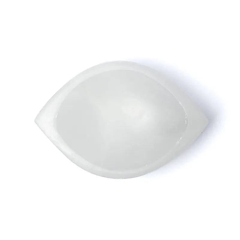 Ciotola lucidata a forma di occhio in Selenite - Clorophilla Shop