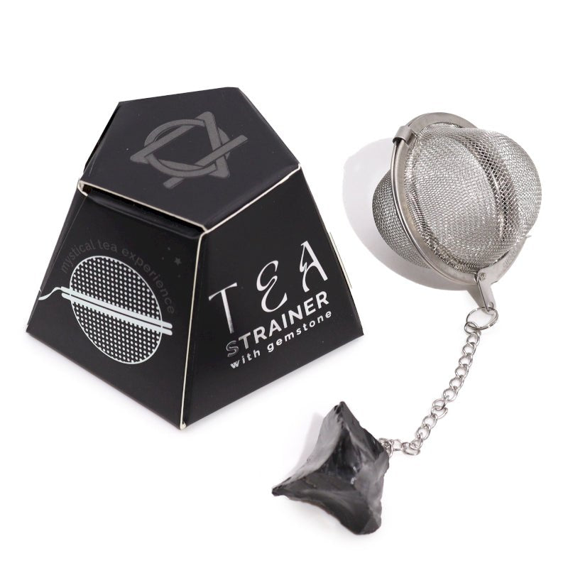 COLINO INFUSORE TISANA CON PIETRA GREZZA - Ossidiana nera - Clorophilla Shop