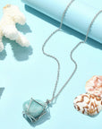 COLLANA CON GABBIETTA PER PIETRE - Acciaio 304 - Clorophilla Shop