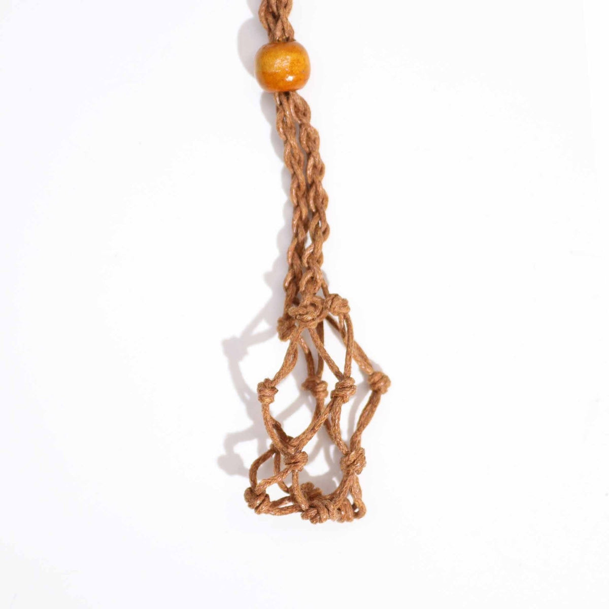 COLLANA CON GABBIETTA PER PIETRE - Marrone - Clorophilla Shop