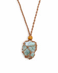 COLLANA CON GABBIETTA PER PIETRE - Marrone - Clorophilla Shop