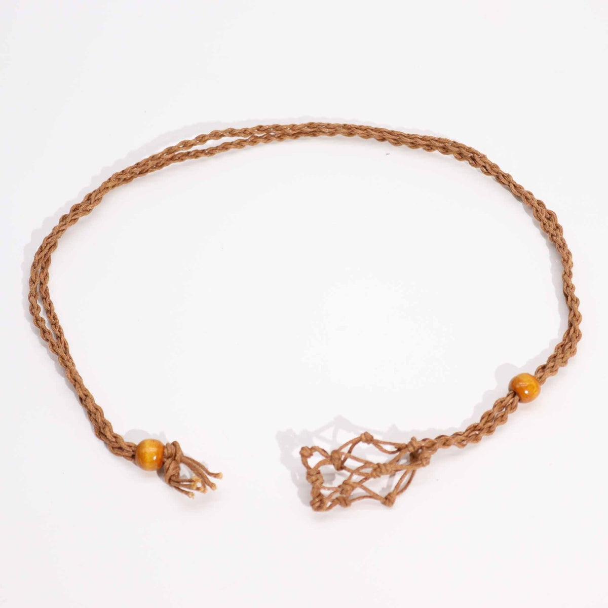 COLLANA CON GABBIETTA PER PIETRE - Marrone - Clorophilla Shop