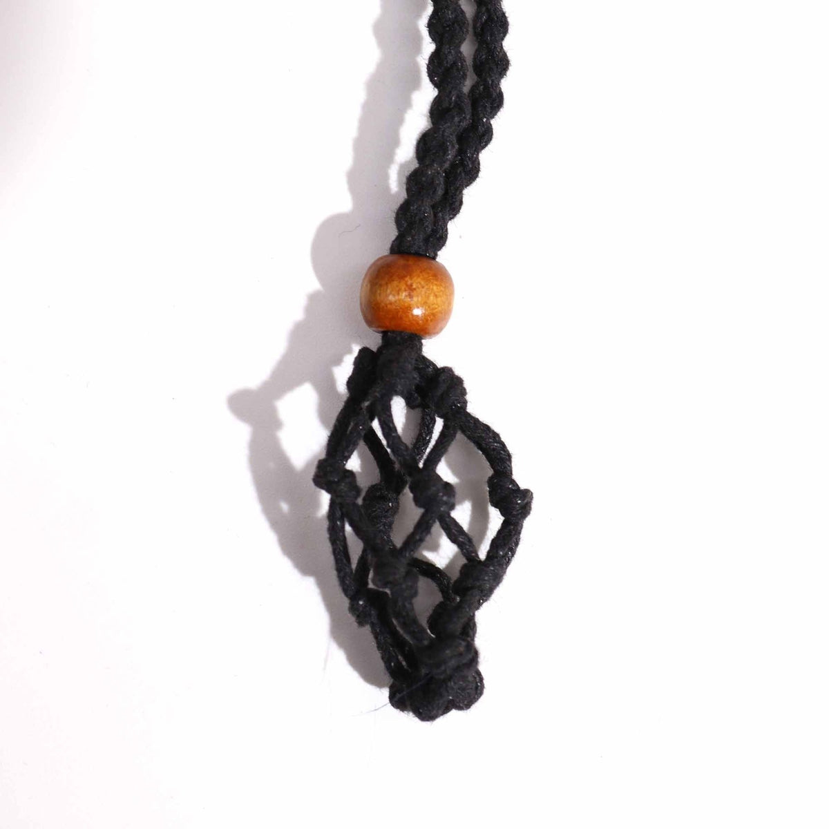 COLLANA CON GABBIETTA PER PIETRE - Nero - Clorophilla Shop