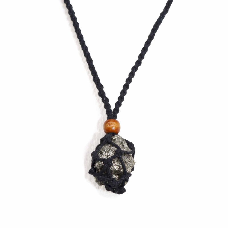 COLLANA CON GABBIETTA PER PIETRE - Nero - Clorophilla Shop