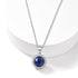 COLLANA CON LAPISLAZZULI E ZIRCONI IN ARGENTO 925 - Saggezza e intuizione - Clorophilla Shop
