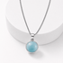 Collana con Larimar in Argento Sterling 925 – Calma e comunicazione - Clorophilla Shop