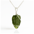 Collana con Moldavite naturale in Argento 925 - Confezione Regalo e garanzia - Clorophilla Shop