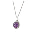 Collana con pendente a sfera in Ametista - Argento 925 - Clorophilla Shop