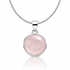 Collana con pendente in Quarzo Rosa - Argento 925 - Clorophilla Shop