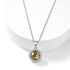 COLLANA CON PIRITE E ZIRCONI IN ARGENTO 925 - Prosperità e successo - Clorophilla Shop