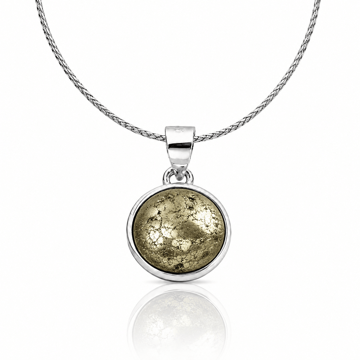 Collana con Pirite in Argento Sterling 925 – Energia e Prosperità - Clorophilla Shop