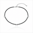 Collana fiocco in Argento 925 con Tormalina Nera Naturale - Clorophilla Shop