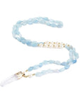 Collana in Acquamarina con ciondolo in cristallo di rocca - Equilibrio e serenità - Clorophilla Shop