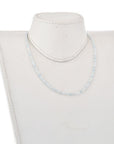 Collana in Acquamarina Naturale in ottone - calma e serenità - Clorophilla Shop