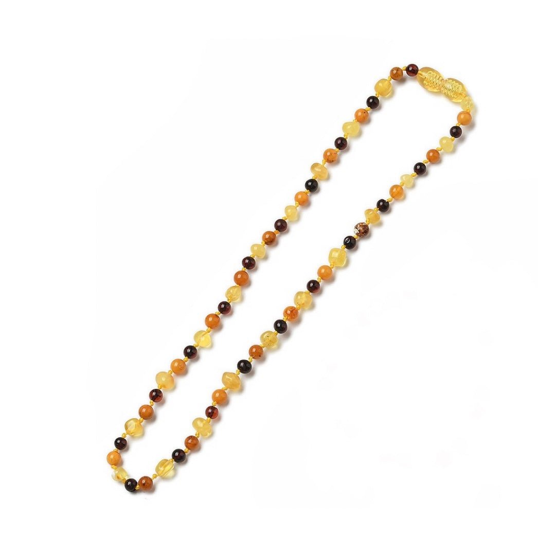 COLLANA IN AMBRA NEONATO/BAMBINO - Talismano di protezione - Clorophilla Shop