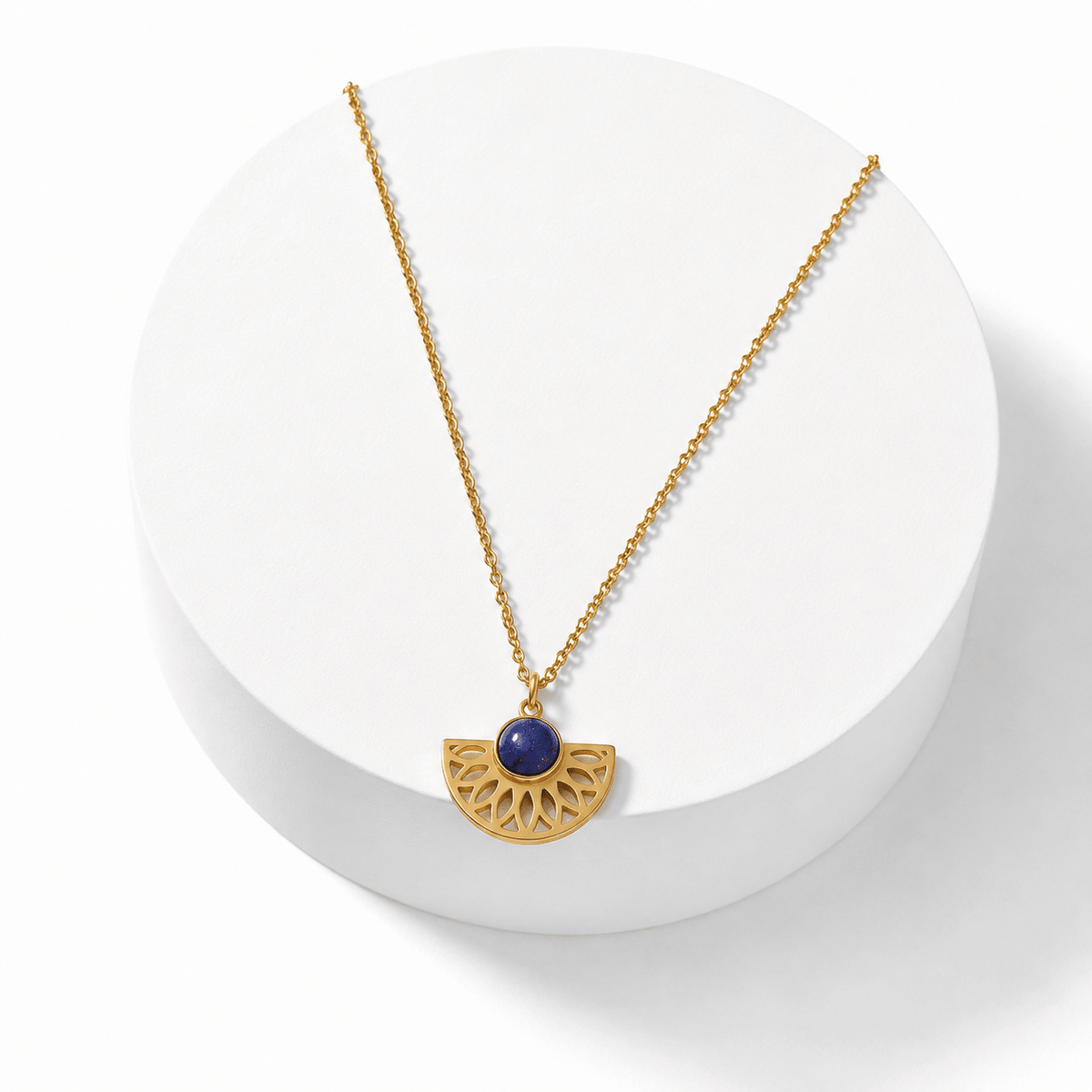 COLLANA IN LAPISLAZZULI AZTECO - Saggezza, comunicazione e intuizione - Clorophilla Shop