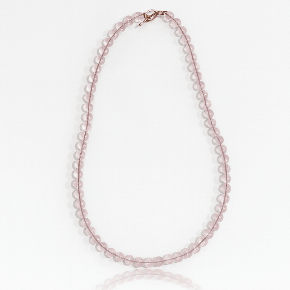 COLLANA IN QUARZO ROSA - Amore e armonia - Clorophilla Shop