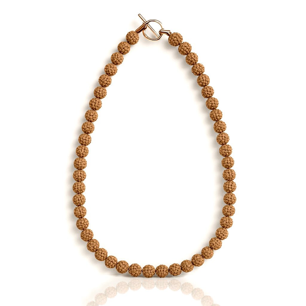 COLLANA IN RUDRAKSHA - Protezione, equilibrio e meditazione - Clorophilla Shop