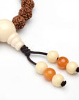 Collana Mala elastica Buddhista in Rudraksha - Clorophilla Shop