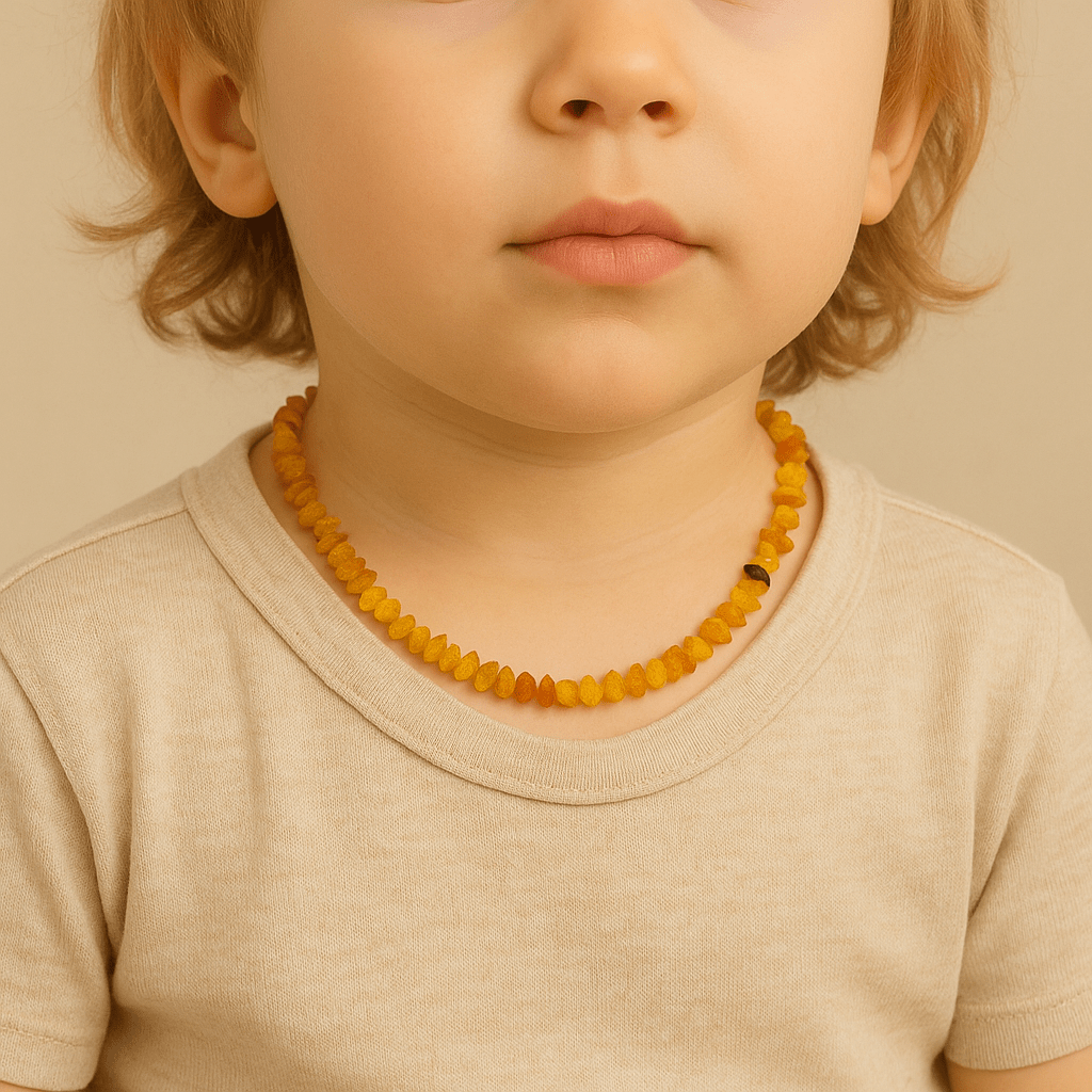 COLLANA SCAGLIE IN AMBRA - Talismano di protezione - Adulto e bambino - Clorophilla Shop