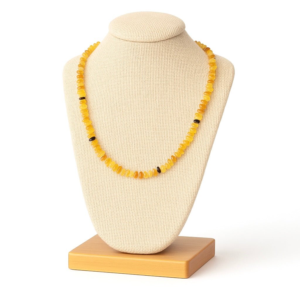 COLLANA SCAGLIE IN AMBRA - Talismano di protezione - Adulto e bambino - Clorophilla Shop