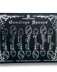 CONFEZIONE 7 CUCCHIAINI CON PIETRE GREZZE - Argento scuro - Clorophilla Shop