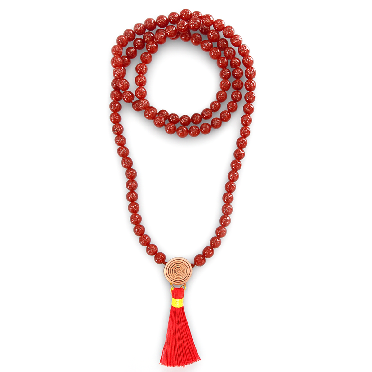 MALA TIBETANA IN CORNIOLA - Energia, motivazione e forza vitale | Scopri su Clorophilla Shop