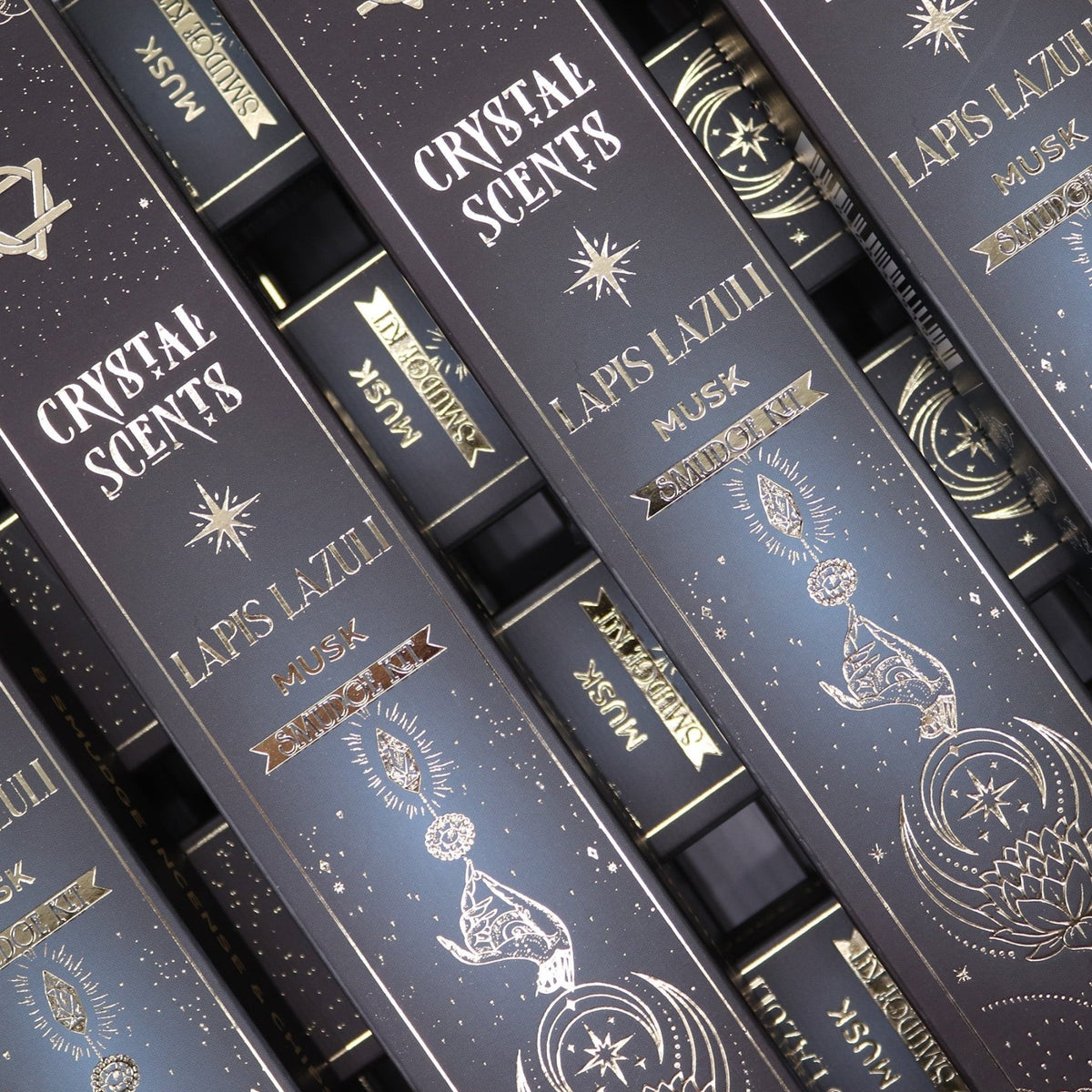 CRYSTAL SCENTS INCENSO IN BASTONCINI E CHIPS DI PIETRA NATURALE - Lapislazzuli - Clorophilla Shop