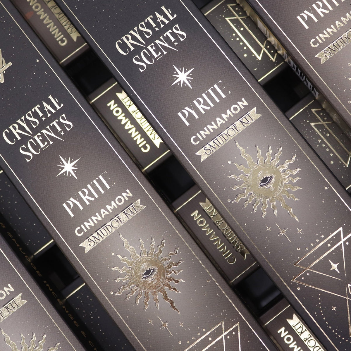 CRYSTAL SCENTS INCENSO IN BASTONCINI E CHIPS DI PIETRA NATURALE - Pirite - Clorophilla Shop