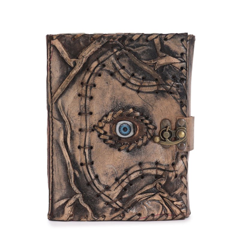 DIARIO IN PELLE VINTAGE - Protezione malocchio - Clorophilla Shop