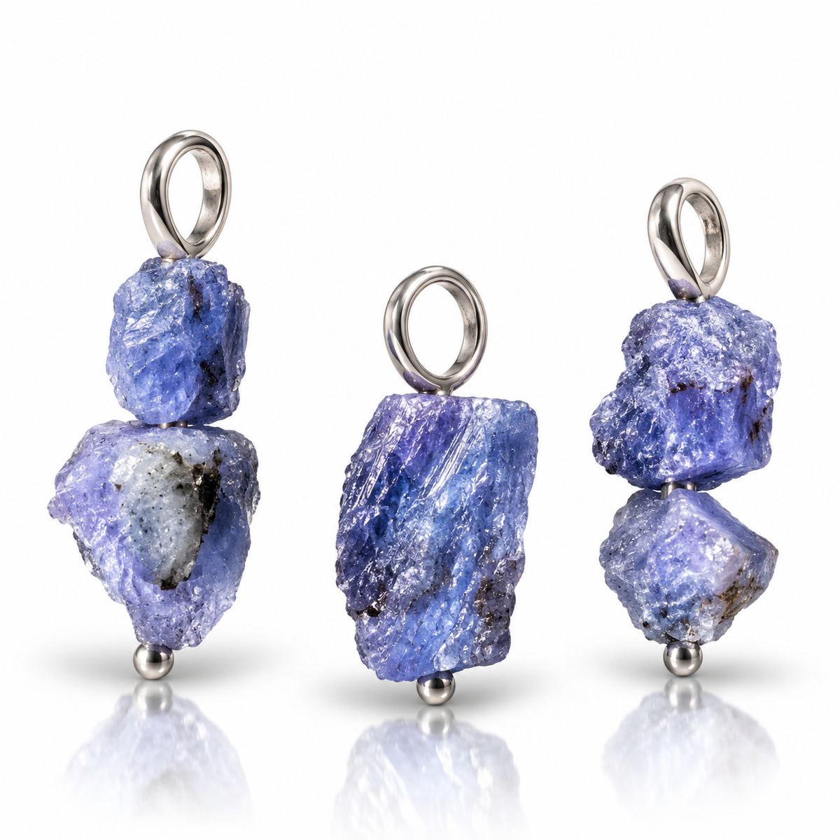 MINI CIONDOLO IN TANZANITE GREZZO - Trasformazione e crescita spirituale