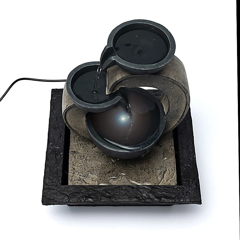 FONTANA D'ACQUA ZEN CUORE - Luce led integrata - Clorophilla Shop